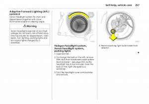 Opel-Vectra-Vauxhall-III-3-owners-manual page 262 min