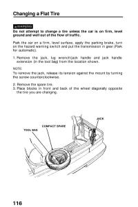 Honda-Prelude-III-3-owners-manual page 116 min