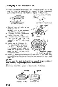 Honda-Prelude-III-3-owners-manual page 118 min