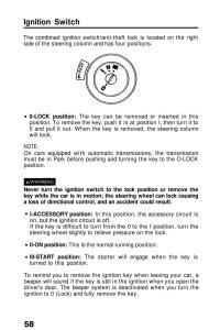 Honda-Prelude-III-3-owners-manual page 58 min