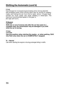 Honda-Prelude-III-3-owners-manual page 70 min