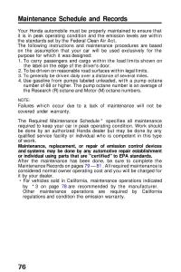 Honda-Prelude-III-3-owners-manual page 76 min