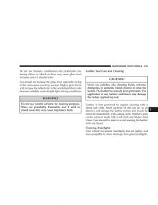 Chrysler-Sebring-JR27-Convertible-owners-manual page 219 min