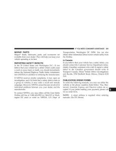 Chrysler-Sebring-JR27-Convertible-owners-manual page 255 min