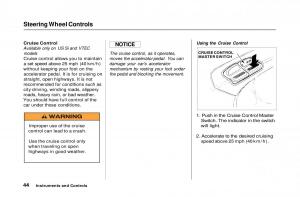 Honda-Civic-Del-Sol-CR-X-owners-manual page 45 min