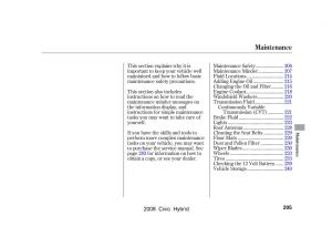 Honda-Civic-Hybrid-VIII-8-owners-manual page 208 min