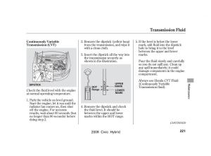 Honda-Civic-Hybrid-VIII-8-owners-manual page 224 min