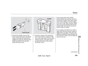 Honda-Civic-Hybrid-VIII-8-owners-manual page 262 min