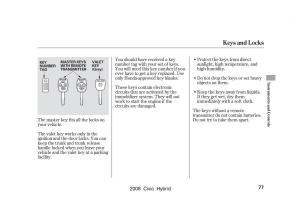 Honda-Civic-Hybrid-VIII-8-owners-manual page 80 min