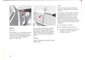 Mercedes-Benz-E-W124-owners-manual page 78 min