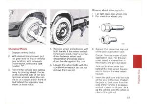 Mercedes-Benz-E-W124-owners-manual page 85 min