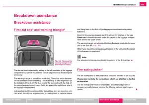 Skoda-Fabia-I-1-owners-manual page 210 min