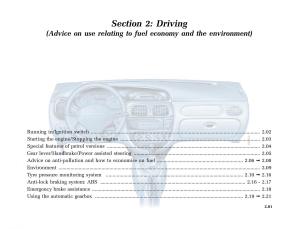 Renault-Megane-I-1-phase-II-owners-manual page 60 min