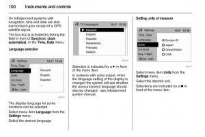 Opel-Zafira-B-owners-manual page 100 min