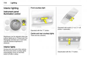 Opel-Zafira-B-owners-manual page 114 min