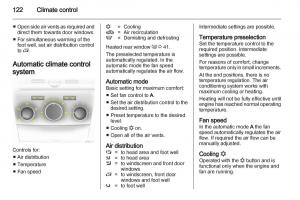 Opel-Zafira-B-owners-manual page 122 min