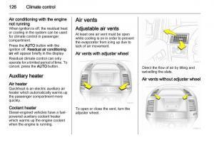 Opel-Zafira-B-owners-manual page 126 min