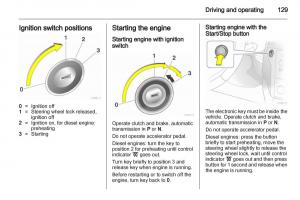 Opel-Zafira-B-owners-manual page 129 min