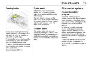 Opel-Zafira-B-owners-manual page 143 min