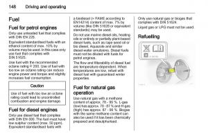 Opel-Zafira-B-owners-manual page 148 min