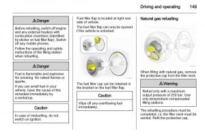 Opel-Zafira-B-owners-manual page 149 min