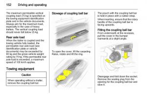 Opel-Zafira-B-owners-manual page 152 min