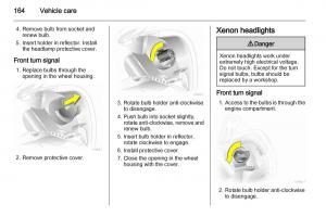 Opel-Zafira-B-owners-manual page 164 min