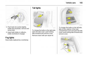 Opel-Zafira-B-owners-manual page 165 min