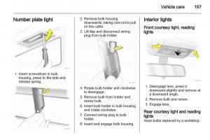 Opel-Zafira-B-owners-manual page 167 min