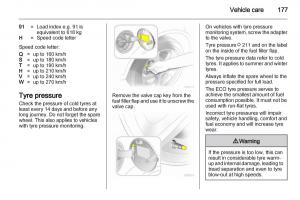 Opel-Zafira-B-owners-manual page 177 min