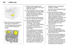 Opel-Zafira-B-owners-manual page 182 min