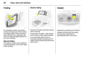 Opel-Zafira-B-owners-manual page 38 min