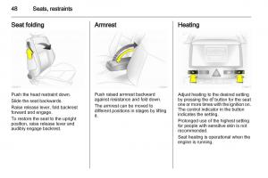 Opel-Zafira-B-owners-manual page 48 min