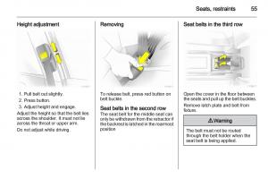 Opel-Zafira-B-owners-manual page 55 min