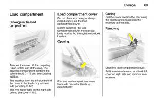 Opel-Zafira-B-owners-manual page 69 min