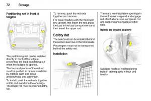 Opel-Zafira-B-owners-manual page 72 min