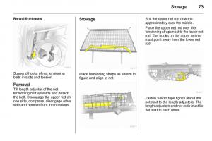 Opel-Zafira-B-owners-manual page 73 min