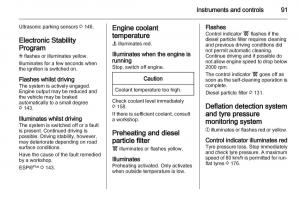 Opel-Zafira-B-owners-manual page 91 min