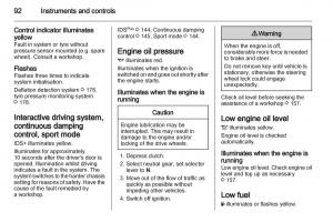 Opel-Zafira-B-owners-manual page 92 min