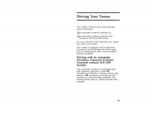 manual--Ford-Taurus-III-3-owners-manual page 189 min