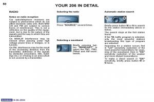 Peugeot-206-owners-manual page 117 min