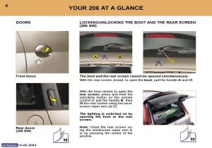 Peugeot-206-owners-manual page 130 min