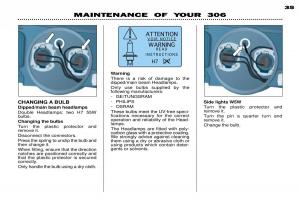 Peugeot-306-owners-manual page 55 min