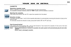 Peugeot-306-owners-manual page 83 min