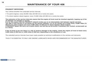 Peugeot-406-owners-manual page 45 min