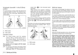 Nissan-Note-I-1-E11-owners-manual page 138 min