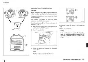 Nissan-Note-I-1-E11-owners-manual page 197 min