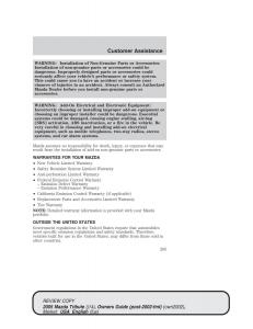 Mazda-Tribute-owners-manual page 205 min