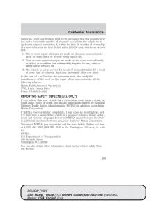 Mazda-Tribute-owners-manual page 209 min