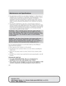 Mazda-Tribute-owners-manual page 240 min